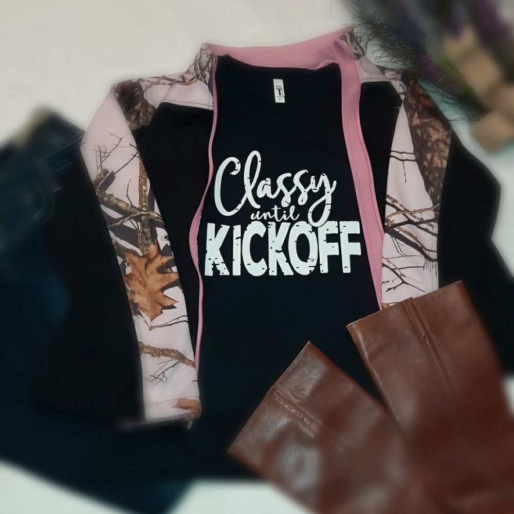 Classy until kickoff t-shirt